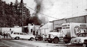 Tualatin Fire Department puts out a fire at the Hervin Company plant.