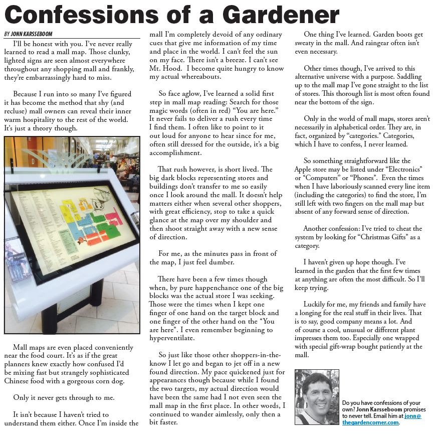 Confessions of a gardner