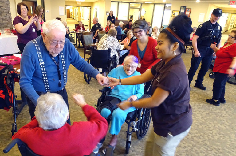 TuPD Partners with Marquis Assisted Living for Valentine’s Day Ball