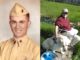 Before moving to Tualatin, Hal Long joined Marines to get GI Bill benefits for college, did three Vietnam tours for 18 months of combat; Health affected by Agent Orange (Left) Hal re-enlisted in Marines in 1963 as a Lance Corporal and like thousands of others, was sent to Vietnam. (Right) Hal Long with his faithful guide dog, Floyd, on a fishing adventure.