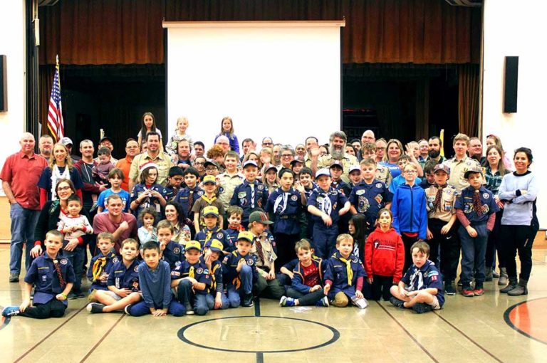 Cub Scout Pack 35 donates to victims of Paradise Camp Fire