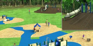 Ibach Park Playground Improvements Rendering of planned improvements at Ibach Park