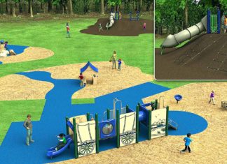 Ibach Park Playground Improvements Rendering of planned improvements at Ibach Park