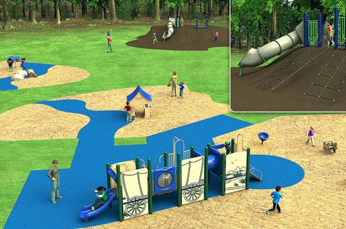 Rendering of planned improvements at Ibach Park