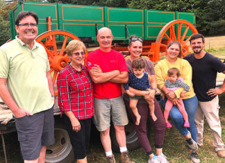 Lee Farms Displays Historic Farm Wagon tualatin historical society, lee farms, lee farms historic farm wagon