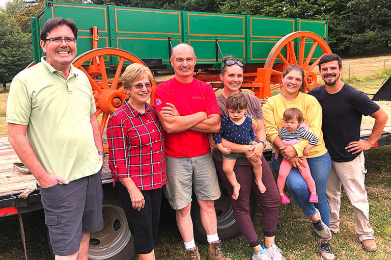 Lee Farms Displays Historic Farm Wagon