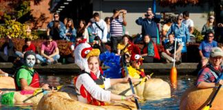 West Coast Giant Pumpkin Regatta Returns for 16th Year City of Tualatin's 16th Annual West Coast Giant Pumpkin Regatta. Photo by Eric Hermann.