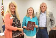 Sam Keator and Anne Doherty recognized by the City of Tualatin S&A Irish Entertainment, Community Enhancement Award