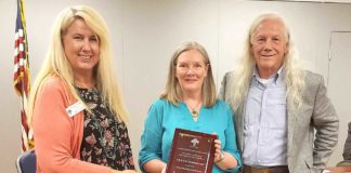 Sam Keator and Anne Doherty recognized by the City of Tualatin S&A Irish Entertainment, Community Enhancement Award