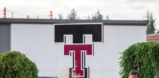 School District Investigating Harassment, Assault Allegations The Tualatin High Logo Statue next to the TuHS football field. Photo by Henry Kaus.