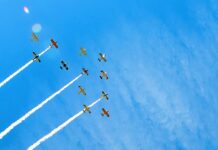 West Coast Ravens fly over Tualatin