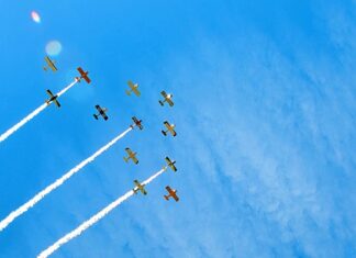 West Coast Ravens fly over Tualatin