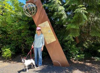Willamette Meridian Line, an important survey marker in Tualatin