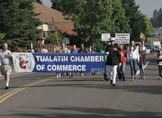Veteran Benefits – A Historical View The Welcome Home Parade on September 11th was a great success. Pictured are Dale Potts, left, and retired Marine Lt. Colonel Norb Murray of Tualatin. He was a Helicopter pilot in Vietnam and went on to be the personal helicopter pilot for three US Presidents.