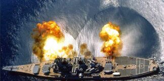 “Don’t Shoot, We’re Republicans” USS Iowa fires a full broadside, July 1984