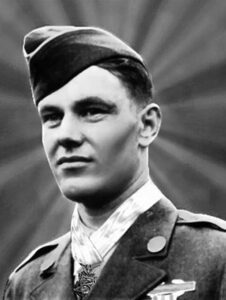 Bob Maxwell, age 24, soon after receiving Medal of Honor on May 12, 1945.