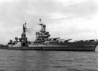 Sinking of Navy Heavy Cruiser USS Indianapolis Terrible Tragedy Indianapolis carried atom bomb components across Pacific Ocean.
