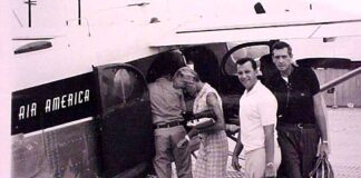 Dave Dehart next begins a sixteen-month tour in Vietnam working undercover with Espionage Agents in plain sight Boarding flight to Saigon to meet with buddy, Sammy Little. The two American civilians are a Doctor and a Nurse with the Volunteer Physicians of Vietnam who work in the Can Tho Provincial Hospital. The man in the khakis is a CIA pilot.