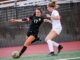 Tualatin girls soccer to strike back against the 6A division after shortened season Senior forward Brook Burke (17) takes a shot on goal.