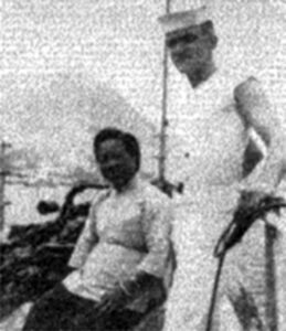 Mary Soo in 1956 with American Sailor. Believed to be in her 70’s then.