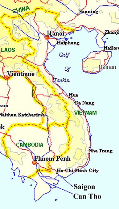 Dave’s base of operation in Vietnam was Can Tho, Vietnam’s fourth-largest city and the largest in the Mekong Delta area. Located on the south bank of the Hau River, a distributary of the Mekong River, it is noted for its floating markets, rice paper-making village, and many rural canals.