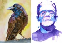 What do you get when you mix up science and art? Crow and Frankenstein's Monster