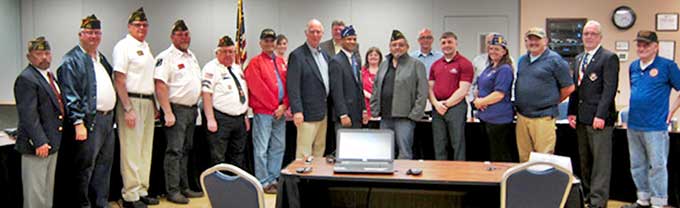 There were four Purple Heart recipient present when City Council proclaimed Tualatin a Purple Heart city.