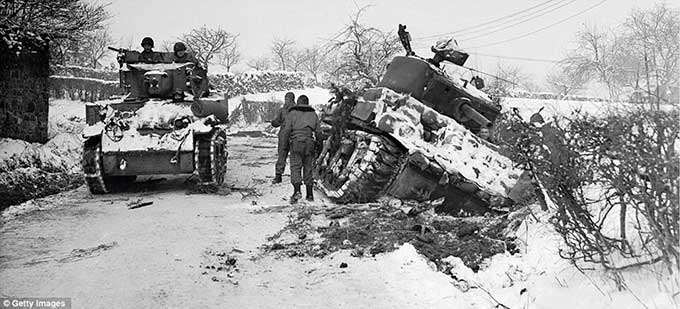 The Battle of the Bulge was Germany’s last major offensive, conducted in winter conditions in Belgium. France and Luxemburg on the Western Front. It caught the Allies by surprise.