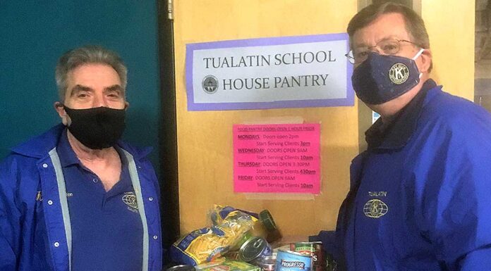 Tualatin Kiwanis Lauch Holiday Food Drive