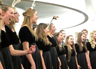 TuHS Crimsonaires will welcome St. Nick Saturday on the Tualatin Heritage Center Patio