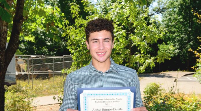 $3,000 Jack Broome Scholarship Available through the Tualatin Historical Society 2021 Jack Broome Scholarship Award recipient Alexei Burgos-Davila