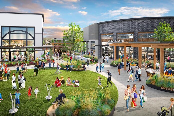 The $35 million refresh will include a park-like greenspace, covered seating areas, new play area for kids and a center stage.