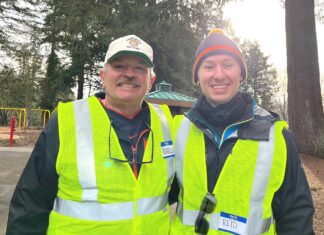 Could Rotary Membership Be Hereditary? Father son at road cleanup.