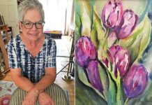 Summer Art Show at Tualatin Library features watercolors of Nola Pear