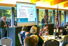 County Commissioners urge community to weigh in on I-205 tolling Washington County Commissioner Roy Rogers (left) and Clackamas County Commissioner Paul Savas (top right) discuss the plans and cons of a proposed I-205 tolling plan at a recent Tualatin Chamber of Commerce Key Leaders breakfast at Tualatin Country Club on Sept. 8. Michael Antonelli/Tualatin Life