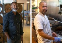A Piece of the Pearl in Tualatin – Brix Tavern General Manager Deshawn Butler (left) and Executive Chef Adrian.