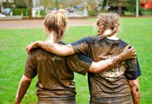 Tualatin Youth Softball Preps for the Coming Season with a Nod to Past Leaders Delaney Hoyle and Maddie Holly, age 10, at the annual Tualatin Softball Mudslide.