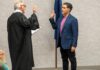 Octavio Gonzalez is only new member on City Council Tualatin Municipal Court Judge Jack Morris (left) swears in Octavio Gonzalez at the Jan. 5 City Council meeting.