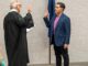 Octavio Gonzalez is only new member on City Council Tualatin Municipal Court Judge Jack Morris (left) swears in Octavio Gonzalez at the Jan. 5 City Council meeting.