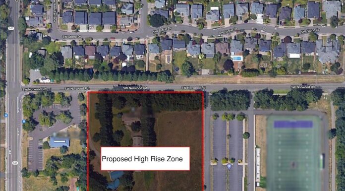 Grassroots Group Opposes Possible SW Norwood Road Zoning Change Members of the group Norwood For Smart Zoning oppose a potential zone change that would shift zoning in the outlined area from commercial to high density residential.