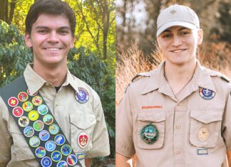 Scouts: Making a Difference in our Community Matt Hines (left) and Judah Kester