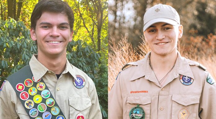 Scouts: Making a Difference in our Community Matt Hines (left) and Judah Kester