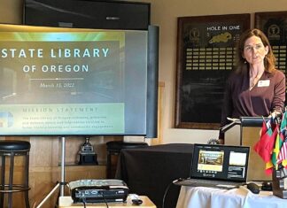 Come for Lunch, Stay for Camaraderie and Inspiration State Librarian of Oregon Wendy Cornelisen.