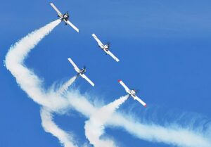 The Missing-Man Maneuver Flyover will be performed by the West Coast Ravens RV Formation Team, and narrated by Pat McCartan.