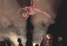 Aerial Without Limits presents Art in the Dark: Drop of a Hat