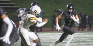 Tualatin cruises to first-round playoff win After filling in at quarterback for six games due to an injury, Tualatin's AJ Noland was back at receiver Friday night, and hauled in two touchdowns in a 49-3 win.