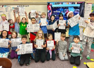 Extra! Extra! Barking Bulldog publishes first issue at Bridgeport Elementary!