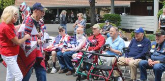 King City Senior Village veterans each receive their own Quilt of Valor
