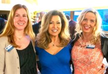 Tualatin Chamber Excellence in Business Awards Banquet (From left to right) Ali Unverzagt, Anneleah Jaxen, and Friederike Svensson.