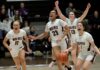 Timberwolves erase near 20-point deficit to win first state title in school history The Timberwolves erupt in celebration after a furious second-half comeback to win the school's first state title in girls basketball.